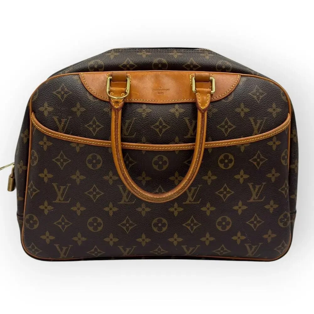 Monogram Deauville Handbag Boston Bag LV Satchel Made in France